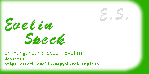 evelin speck business card